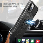 For iPhone 11 Pro Max 6.5 inch All-round Protection Kickstand PC + TPU Phone Case with Tempered Glass Film