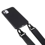For iPhone 11 6.1 inch Slim Matte Cell Phone Case Drop Shockproof TPU Back Cover with Shoulder Strap