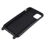 For iPhone 11 6.1 inch Slim Matte Cell Phone Case Drop Shockproof TPU Back Cover with Shoulder Strap
