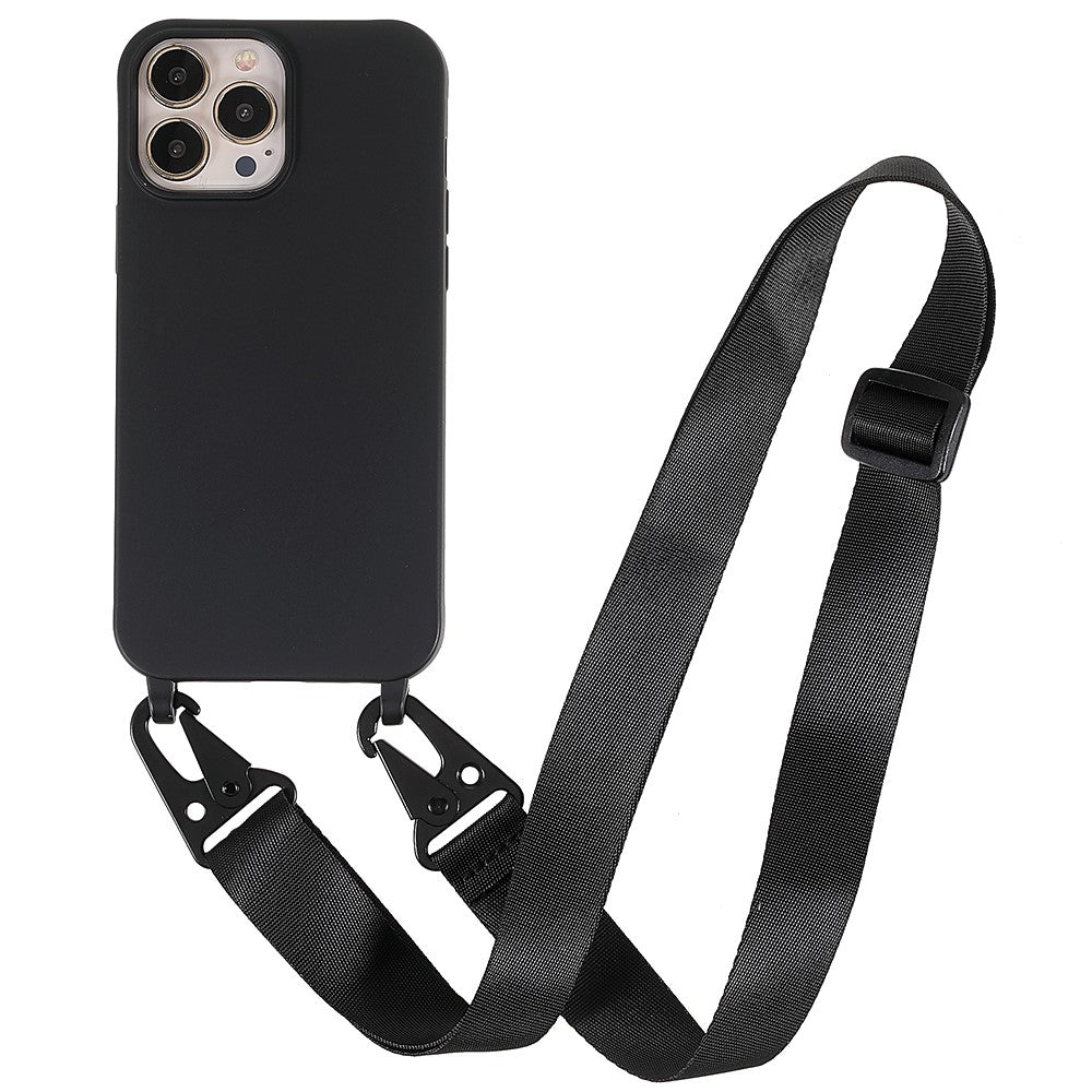 iPhone 13 Pro Max 6,7 tum Axelremsdesign Matt Stoppsäkert Mobilskal Mjukt TPU-skydd