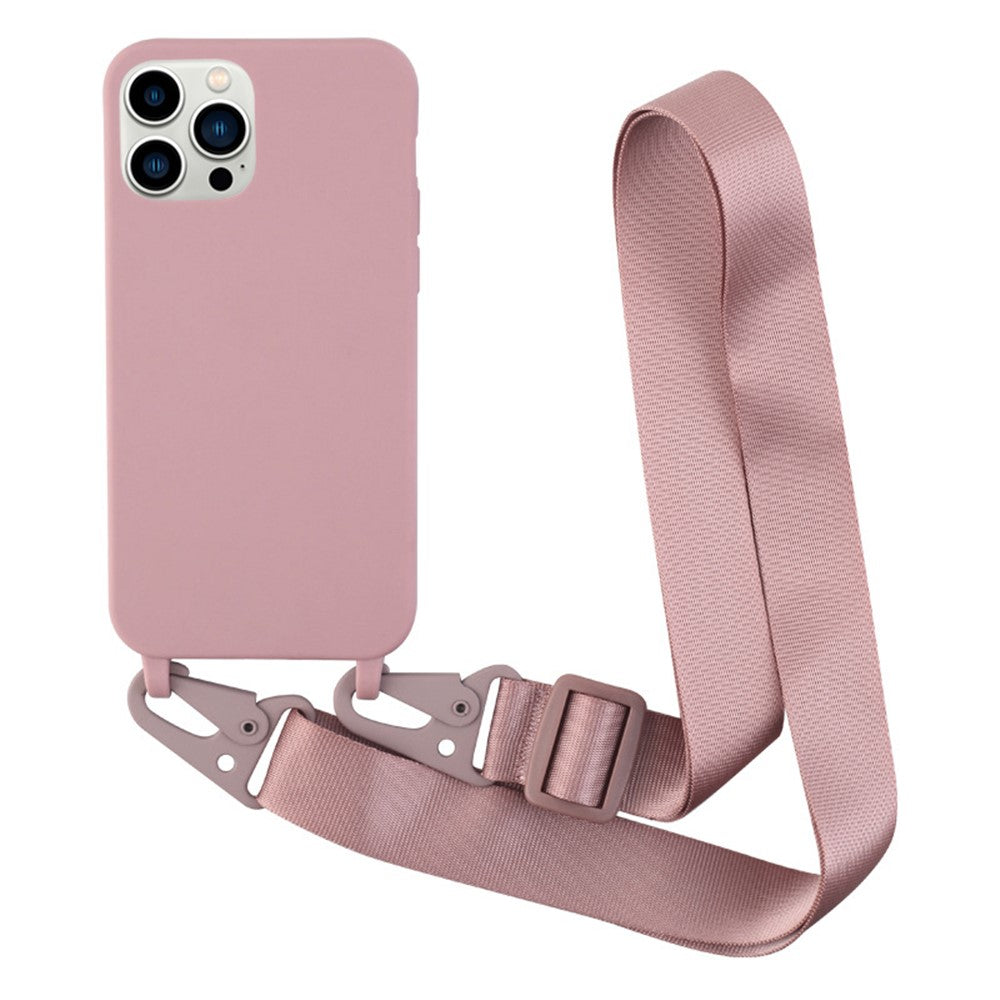 iPhone 13 Pro Max 6,7 tum Axelremsdesign Matt Stoppsäkert Mobilskal Mjukt TPU-skydd