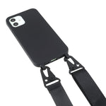 For iPhone 12 / 12 Pro 6.1 inch Matte Minimalist Case Anti-Scratch Soft TPU Cover with Shoulder Strap