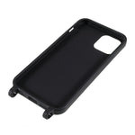 For iPhone 12 / 12 Pro 6.1 inch Matte Minimalist Case Anti-Scratch Soft TPU Cover with Shoulder Strap