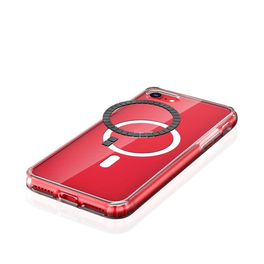 Crystal Magnetic Phone Case for iPhone 7 4.7 inch/8 4.7 inch/SE (2020)/SE (2022), Flexible TPU Phone Protective Cover