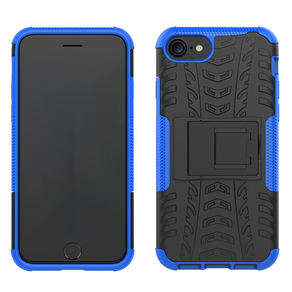Cool Tyre PC + TPU Hybridcover til iPhone SE (2020)/SE (2022)/8/7 4.7 inch - med støttefod