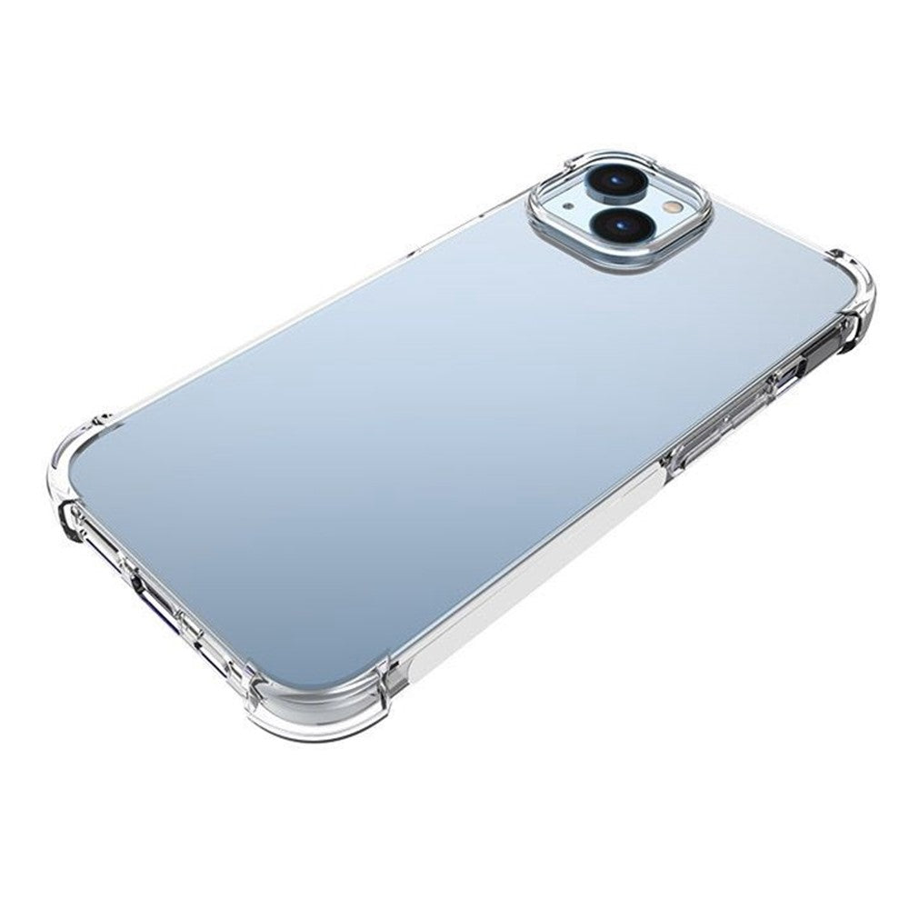 Til iPhone 14 6,1 tommer fortykket TPU-cover med fire hjørner mod fald, skridsikkert telefoncover