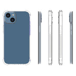 Til iPhone 14 6,1 tommer fortykket TPU-cover med fire hjørner mod fald, skridsikkert telefoncover