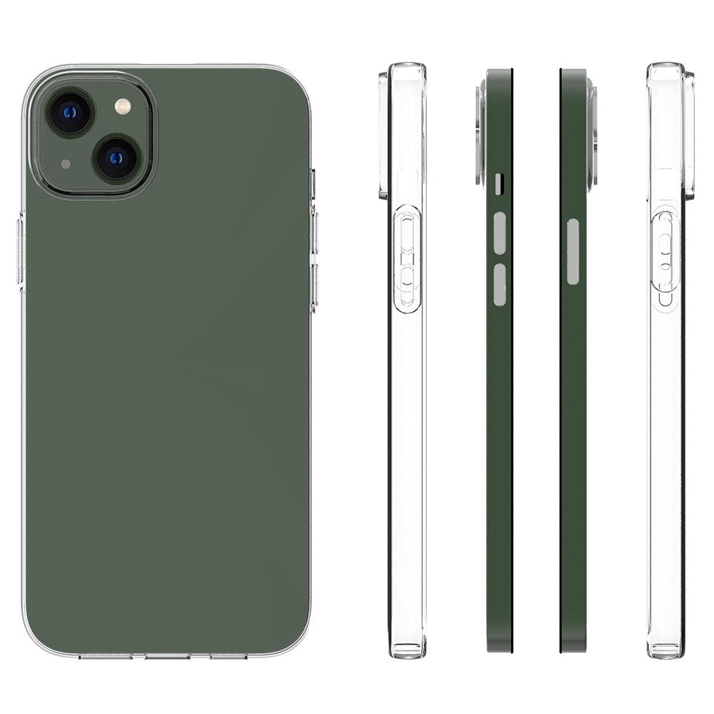 For iPhone 14 6.1 inch Crystal Clear Soft TPU Case Anti-scratch Protective Phone Cover