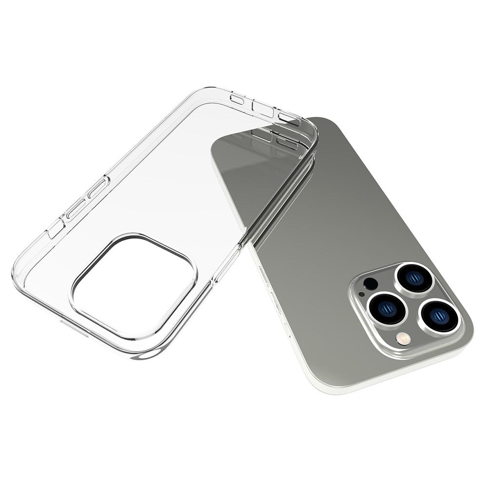 For iPhone 14 Pro 6.1 inch High Transparency Mobile Phone Case Drop-proof TPU Back Cover