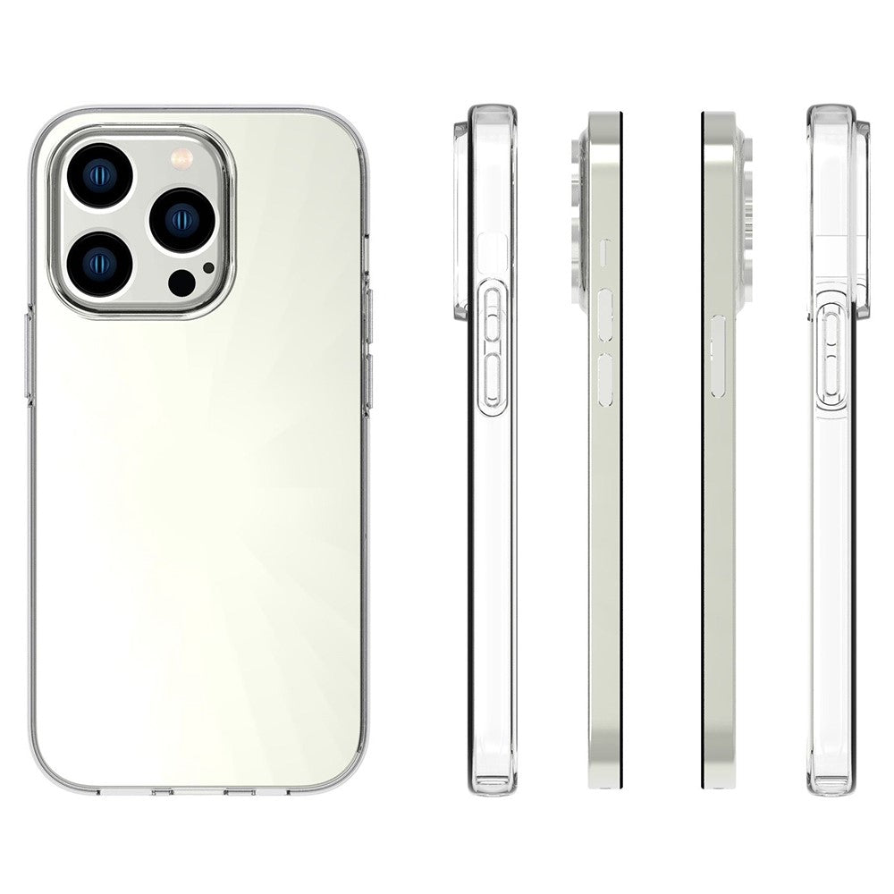For iPhone 14 Pro 6.1 inch High Transparency Mobile Phone Case Drop-proof TPU Back Cover