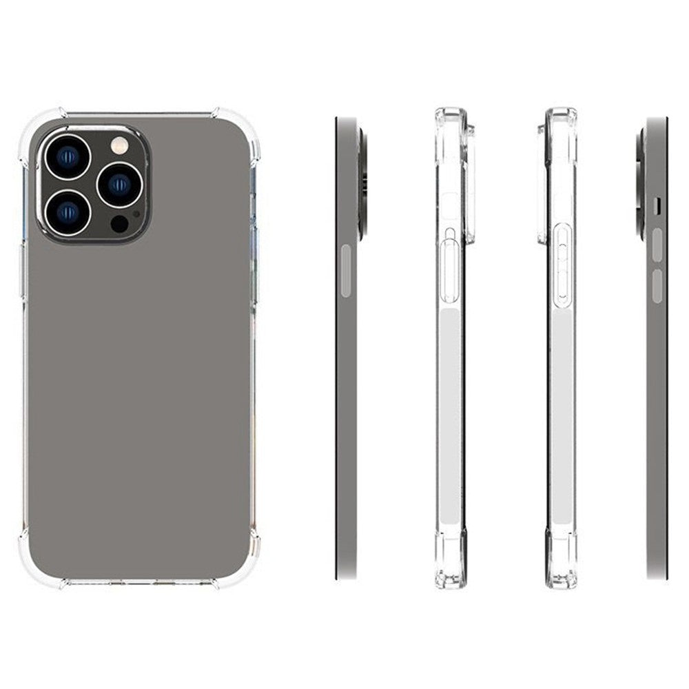 For iPhone 14 Pro Max 6.7 inch Anti-fall Protection Soft TPU Cover Non-slip Shockproof Mobile Phone Case