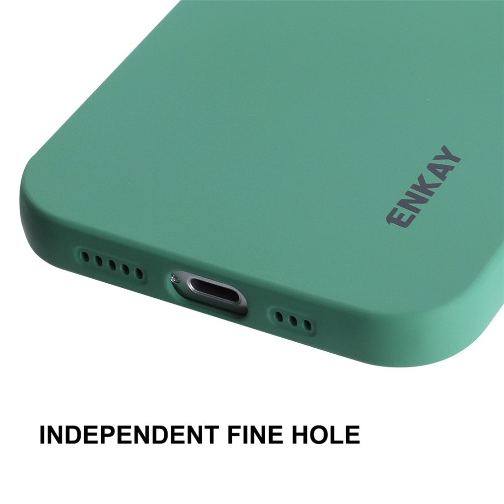 ENKAY HAT PRINCE Liquid Silicone Case for iPhone 12 6.1 inch, Precise Cutouts Slim Fit Shockproof Protective Back Cover
