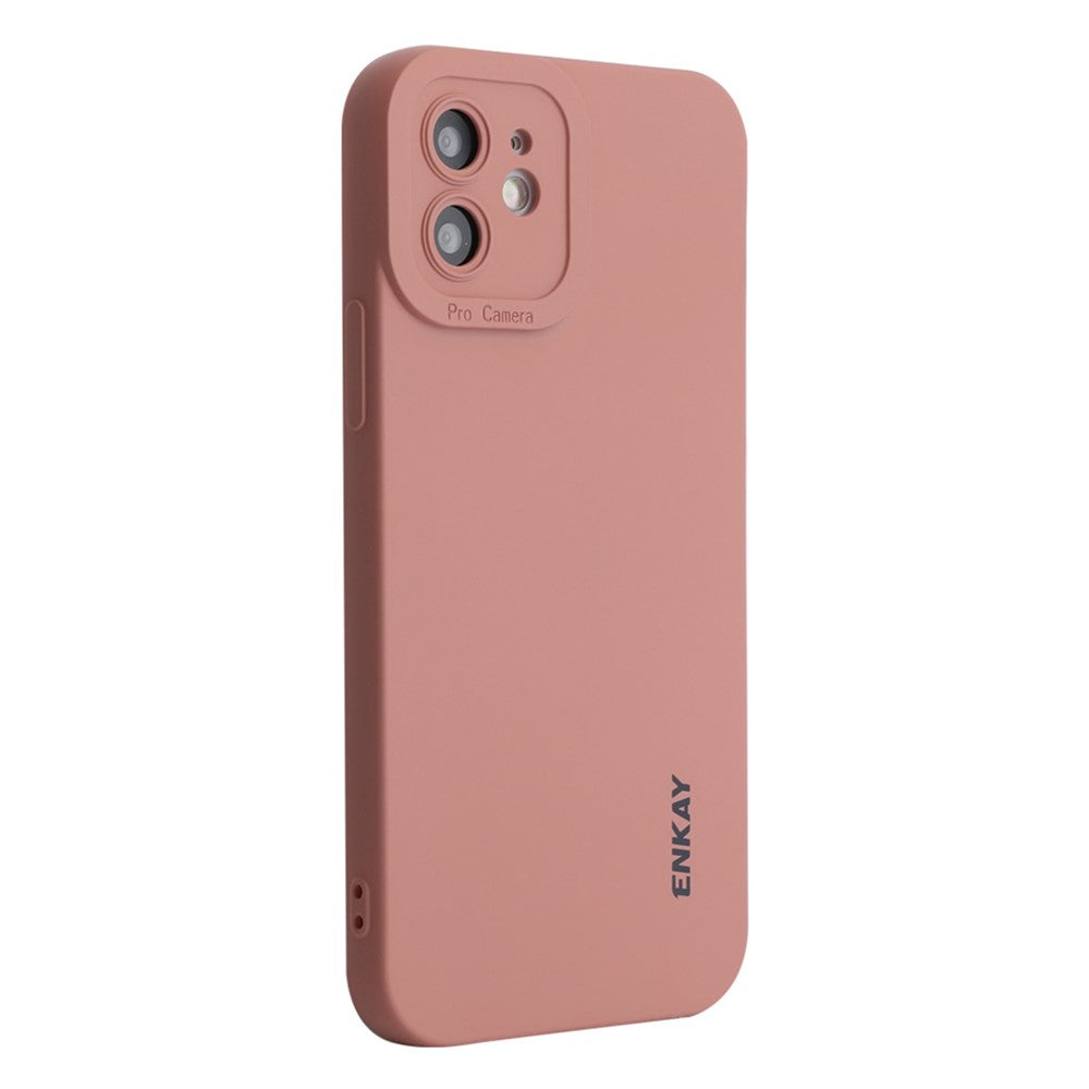 ENKAY HAT PRINCE Liquid Silicone Case for iPhone 12 6.1 inch, Precise Cutouts Slim Fit Shockproof Protective Back Cover
