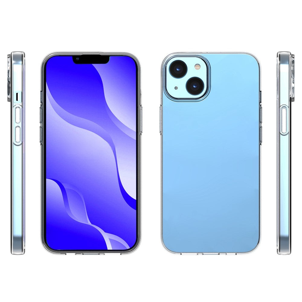 10Pcs/Pack Cellphone Case for iPhone 14 6.1 inch, Precise Cutouts Clear TPU Inner Watermark-Free Phone Cover