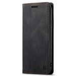 AUTSPACE A01-serien til iPhone 11 Pro Max 6,5 tommer PU-læderetui RFID Blokerende Pung Stander Flip Cover