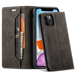 AUTSPACE A01 Series for iPhone 11 Pro 5.8 inch PU Leather Case RFID Blocking Wallet Stand Flip Cover
