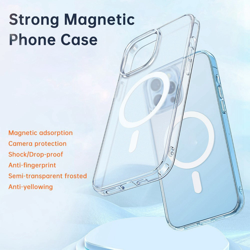 MCDODO PC-1630 Matte Clear Case for iPhone 12 Pro Max 6.7 inch Compatible with MagSafe Wireless Charging, Airbag Protection Hard PC Soft TPU Non-Yellowing Back Cover