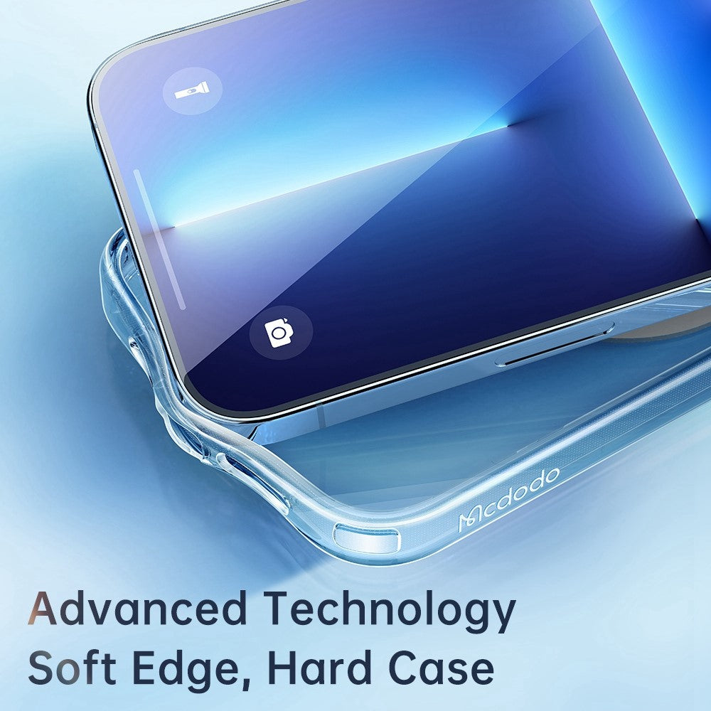 MCDODO PC-1630 Matte Clear Case for iPhone 12 Pro Max 6.7 inch Compatible with MagSafe Wireless Charging, Airbag Protection Hard PC Soft TPU Non-Yellowing Back Cover