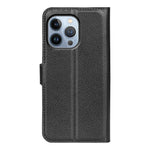 For iPhone 14 Pro Max 6.7 inch Litchi Texture PU Leather Cover All-Round Protection Stand Magnetic Flip Wallet Case