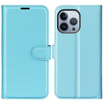 For iPhone 14 Pro Max 6.7 inch Litchi Texture PU Leather Cover All-Round Protection Stand Magnetic Flip Wallet Case