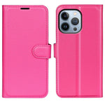 For iPhone 14 Pro Max 6.7 inch Litchi Texture PU Leather Cover All-Round Protection Stand Magnetic Flip Wallet Case