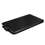 Til iPhone 14 Pro Max 6,7 tommer vertikalt flip-cover med Crazy Horse tekstur PU-læder magnetisk lås telefoncover med kortholder