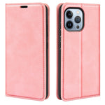 Til iPhone 14 Pro Max 6.7 tommer Blødt Skind Følelse Læder Folio Bog Flip Cover Horisontal Visningsstander Magnetisk Absorption Telefoncover