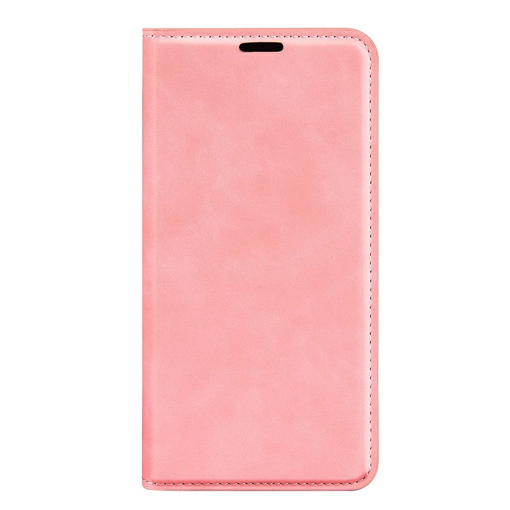 Til iPhone 14 Pro Max 6.7 tommer Blødt Skind Følelse Læder Folio Bog Flip Cover Horisontal Visningsstander Magnetisk Absorption Telefoncover