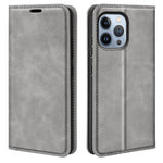 Til iPhone 14 Pro Max 6.7 tommer Blødt Skind Følelse Læder Folio Bog Flip Cover Horisontal Visningsstander Magnetisk Absorption Telefoncover