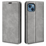 Til iPhone 14 Plus 6,7 tommer Skin Touch Feeling Folio Flip Lædercover Mobiltelefonholder Pung Beskyttende Cover