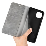 Til iPhone 14 Plus 6,7 tommer Skin Touch Feeling Folio Flip Lædercover Mobiltelefonholder Pung Beskyttende Cover