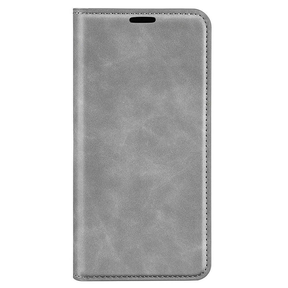 Til iPhone 14 Plus 6,7 tommer Skin Touch Feeling Folio Flip Lædercover Mobiltelefonholder Pung Beskyttende Cover