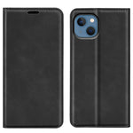 Til iPhone 14 Plus 6,7 tommer Skin Touch Feeling Folio Flip Lædercover Mobiltelefonholder Pung Beskyttende Cover