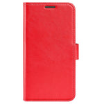 For iPhone 14 Plus 6.7 inch Crazy Horse Texture Flip Folio Phone Case PU Leather + TPU Wallet Stand Magnetic Cover