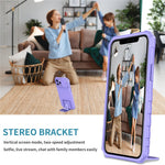Justerbart vertikalt stativskal för iPhone 12 Pro 6,1 tum, TPU + PC-kameraskyddsskydd
