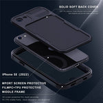 SHELLBOX A Series IP68 Vandtæt Hybrid Telefon Bagcover til iPhone 7 4.7 inch / 8 4.7 inch / SE (2020) / (2022), IP6X Støvtæt Beskyttende Cover med Snor
