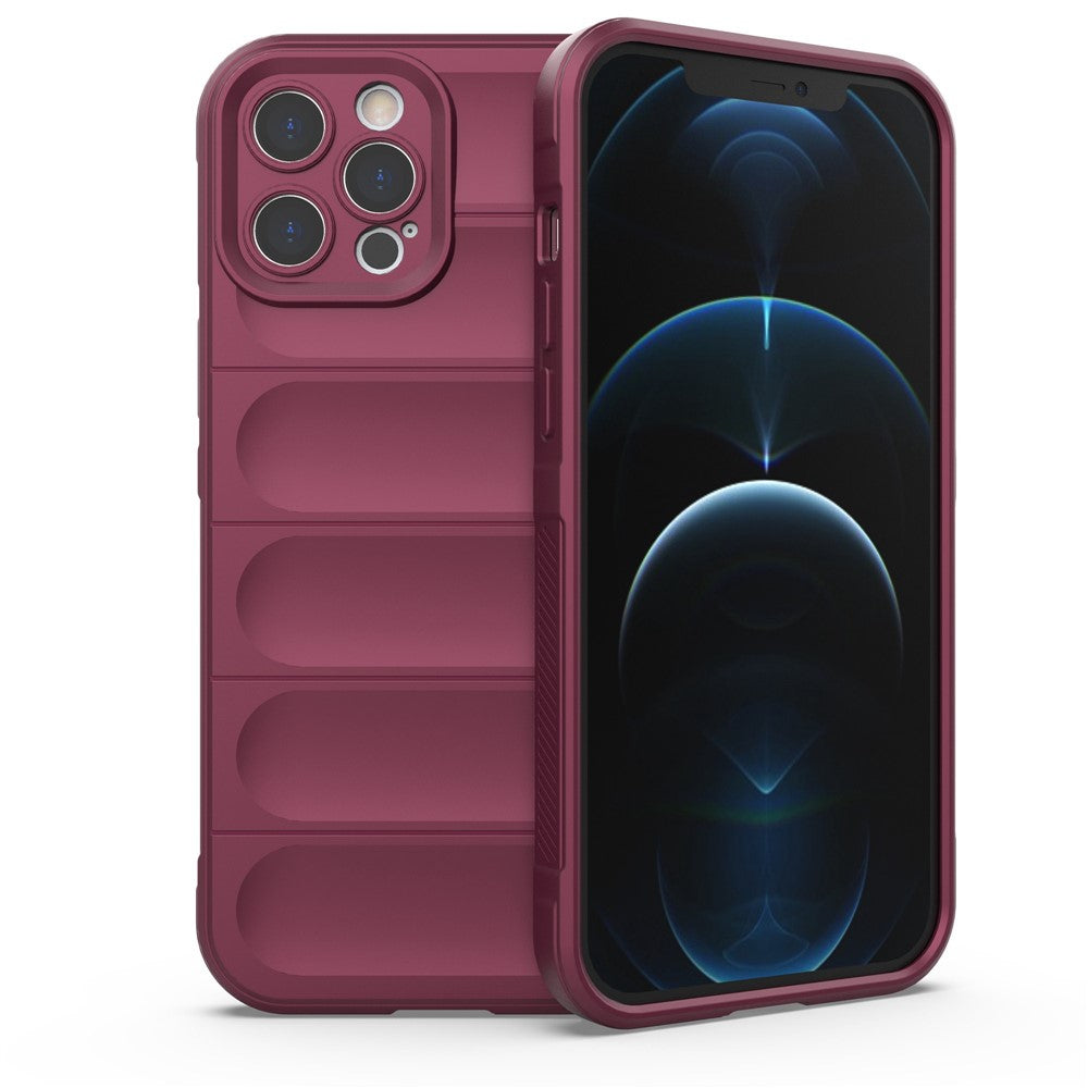 For iPhone 12 Pro Max 6.7 inch TPU Phone Protector Case, Anti-fall Rugged Back Shell Cover