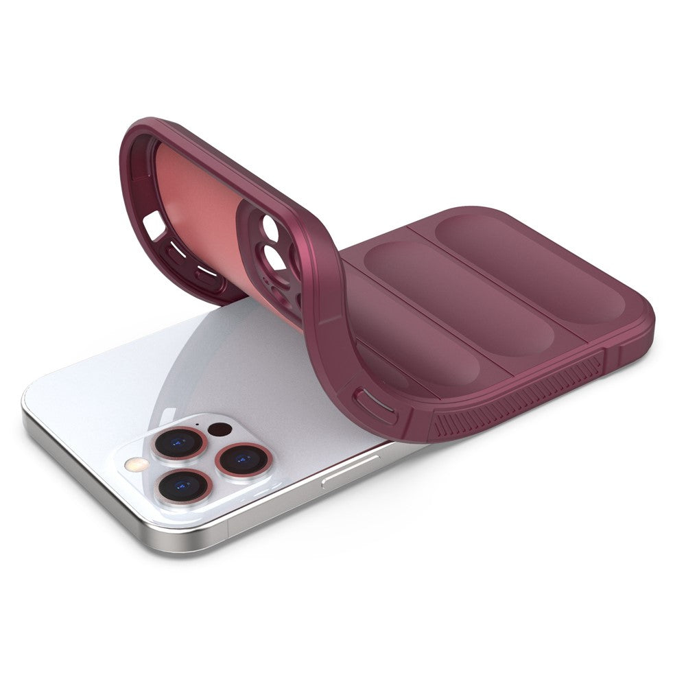 For iPhone 12 Pro Max 6.7 inch TPU Phone Protector Case, Anti-fall Rugged Back Shell Cover