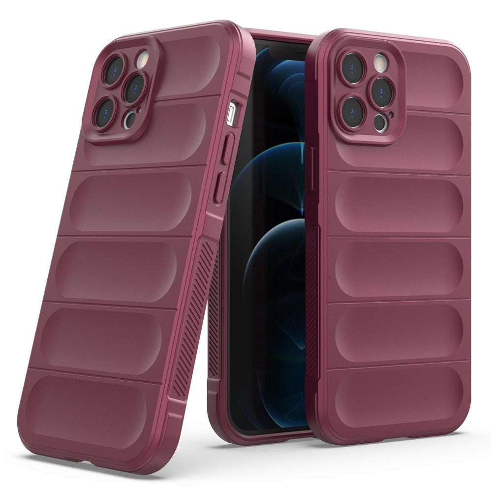 For iPhone 12 Pro Max 6.7 inch TPU Phone Protector Case, Anti-fall Rugged Back Shell Cover