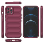 For iPhone 12 Pro Max 6.7 inch TPU Phone Protector Case, Anti-fall Rugged Back Shell Cover