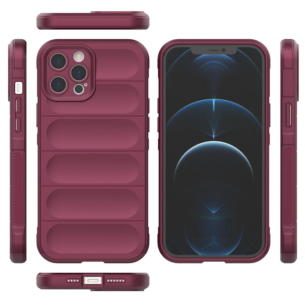 For iPhone 12 Pro Max 6.7 inch TPU Phone Protector Case, Anti-fall Rugged Back Shell Cover