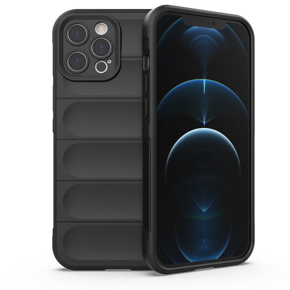 For iPhone 12 Pro Max 6.7 inch TPU Phone Protector Case, Anti-fall Rugged Back Shell Cover