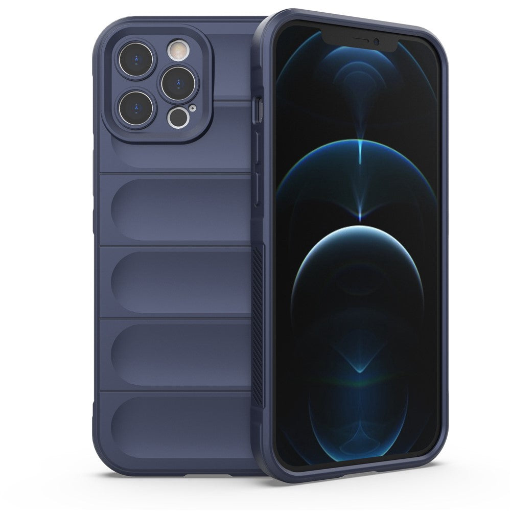 For iPhone 12 Pro Max 6.7 inch TPU Phone Protector Case, Anti-fall Rugged Back Shell Cover