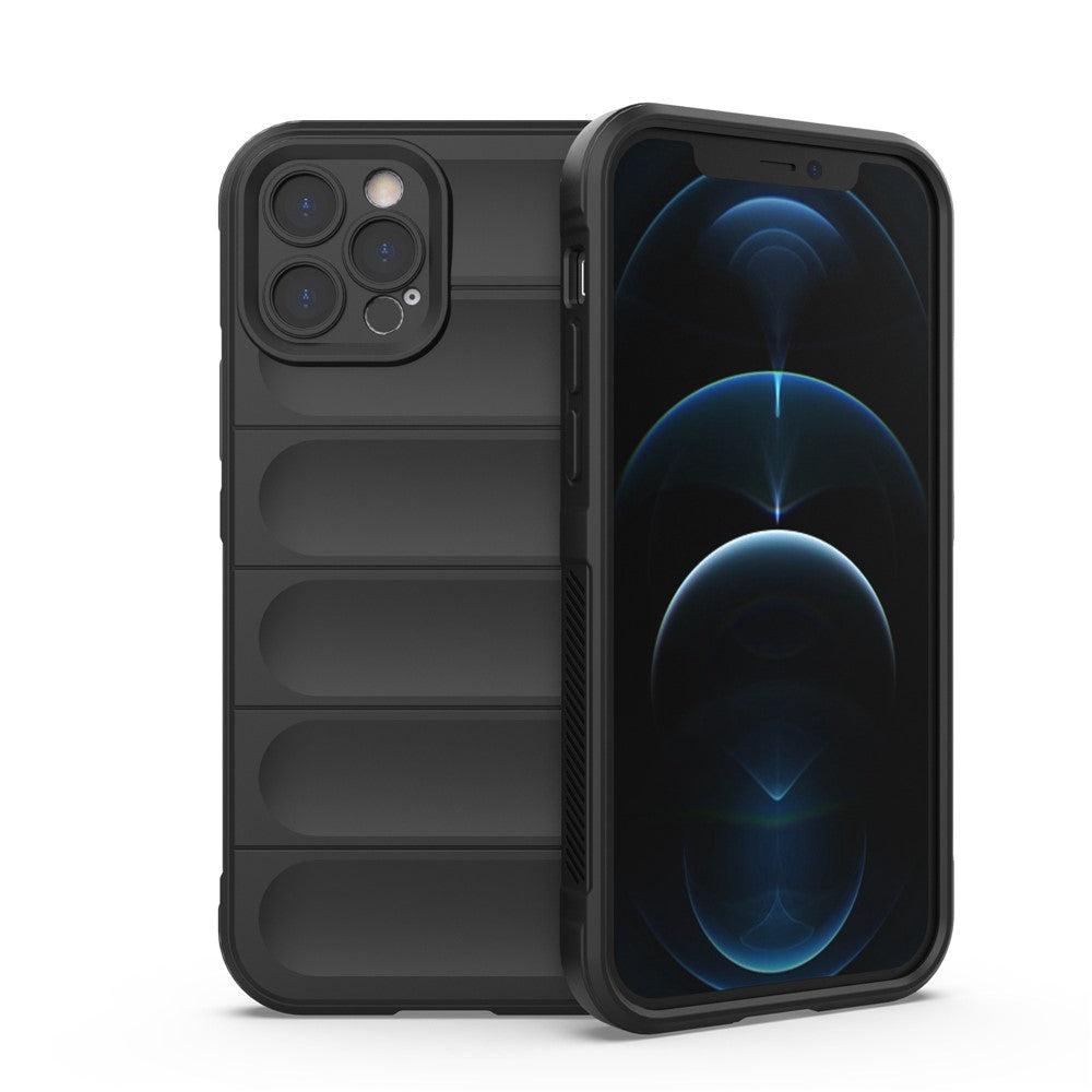 For iPhone 12 Pro 6.1 inch TPU Phone Protector Case, Collision Resistant Rugged Back Shell Cover