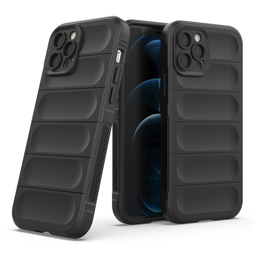 For iPhone 12 Pro 6.1 inch TPU Phone Protector Case, Collision Resistant Rugged Back Shell Cover