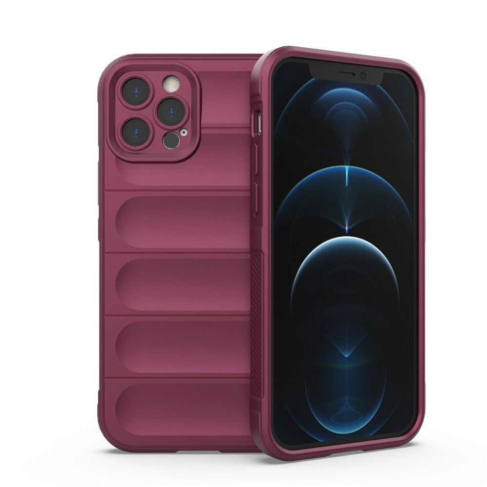 For iPhone 12 Pro 6.1 inch TPU Phone Protector Case, Collision Resistant Rugged Back Shell Cover