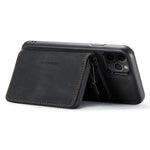 JEEHOOD For iPhone 11 Pro 5.8 inch Detachable Scratch-resistant Magnetic Zipper Wallet Style Cover Leather Coated TPU Well-protected Phone Case with Kickstand