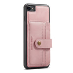 JEEHOOD For iPhone 7/8/SE (2020)/SE (2022) 4.7 inch Shockproof Wallet Phone Case Support Wireless Charging/RFID Blocking Anti-fall Phone Protector