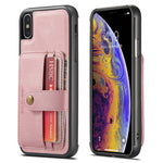 JEEHOOD Anti-ridse Cover til iPhone XS Max 6,5 tommer Stødsikkert Wallet Telefoncover Beskytter Understøtter Trådløs Opladning/RFID-blokerende
