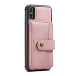 JEEHOOD Anti-ridse Cover til iPhone XS Max 6,5 tommer Stødsikkert Wallet Telefoncover Beskytter Understøtter Trådløs Opladning/RFID-blokerende